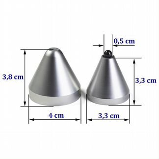 Конус Cold Ray 4 Ceramic Silver (комплект 4 шт.)