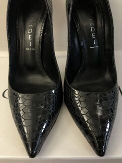 Туфли лодочки Casadei, Италия, 37 размер, чёрные с