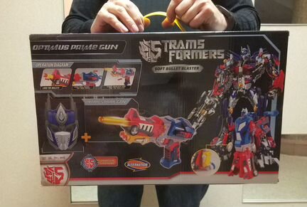 Бластер с Маской Оптимус Прайм