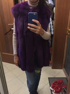 Жилет из натурального меха