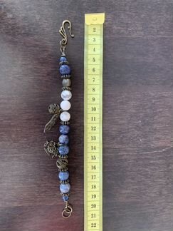 Браслет авторский, с натуральным камнем. Новый