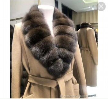 Воротник из соболя новый