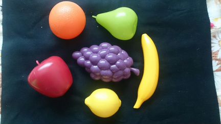 Новый Пластиковый Набор Крупных фруктов 6шт