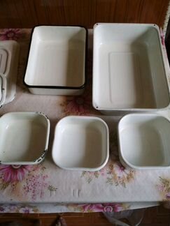 Лотки эмалированные набор