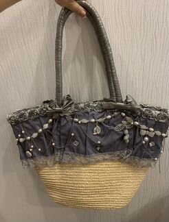 Эксклюзивная пляжная Сумка корзинка