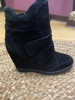 Сапоги зимние женские 37 замшевые