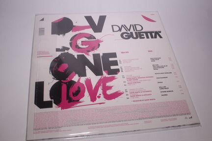 David Guetta - One Love винил новый