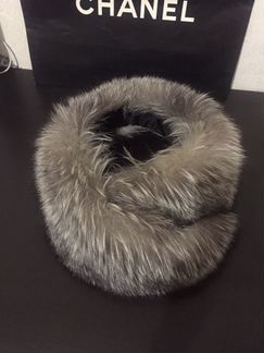 Горжетка, воротник меховой, хомут из чернобурки