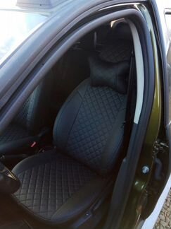 Модельные чехлы Рено Дастер из экокожи