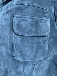 Синяя новая замшевая куртка Joseph 42-44