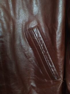 Мужской кожаный пиджак на высокого мужчину