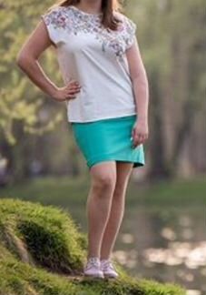 Зелёная юбка L zolla