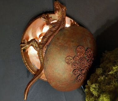 Loft decor, лампа, декор из стали, лофт, ночник, д