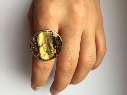 Кольцо серебряное