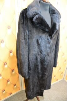 Норковая шуба цвета черный бриллиант 48-50рр