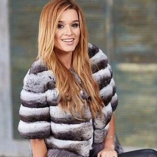 Полушубок шиншиллa Luisa spagnoli, brioni оригинал