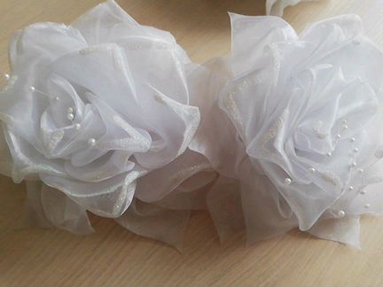 Банты белые нарядные