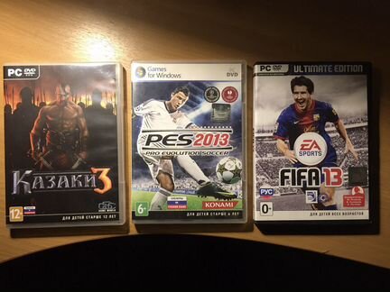 Fifa 13, PES 2013, Казаки 3: игры для PC