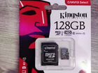 Новая Карта памяти MicroSD 128gb Kingston