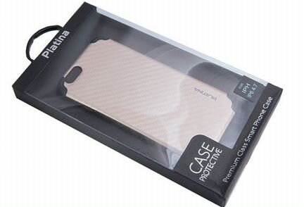 Чехол-накладка для iPhone 66S (4.7) platina TPU+PC Карбон золото