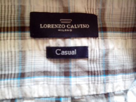 Нов муж рубашка х/б Италия с кор рук р41/42, 52-54