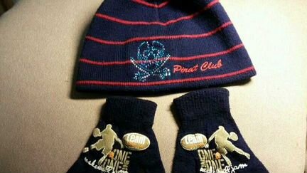 Набор для мальчика шапка и перчатки