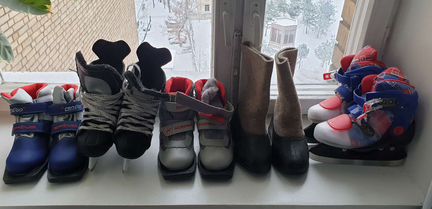 Коньки детские раздвижные 30-33 р-р