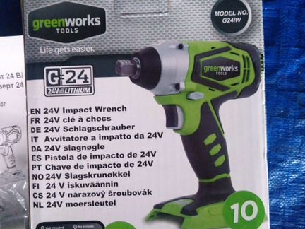 Ударный гайковерт Greenworks