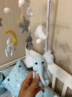 Музыкальный мобиль на детскую кроватку (ручная раб