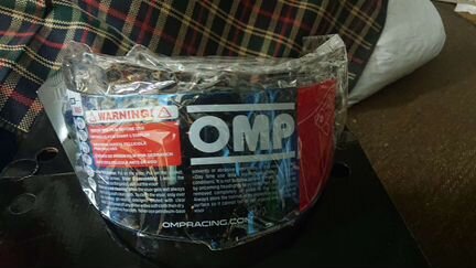 OMP Шлем для картинга закрытый белый
