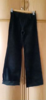 Брюки вельвет, Д/Д дл.103см черные