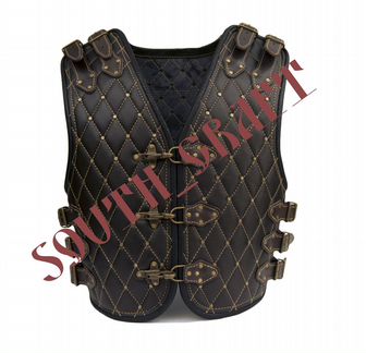 Жилет байкерский броня Варяг из кожи